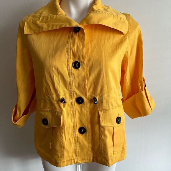 Yellow Raincoat, Size 10P, Ruby Rd. Petite - Picture 2 of 7